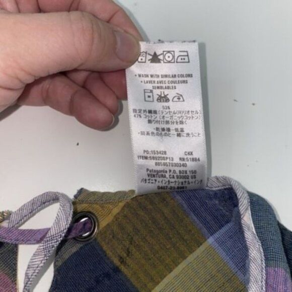 Patagonia Layered Plaid Spaghetti Strap Sun Dress 58920SP13 Women’s Size 8 - Picture 11 of 12